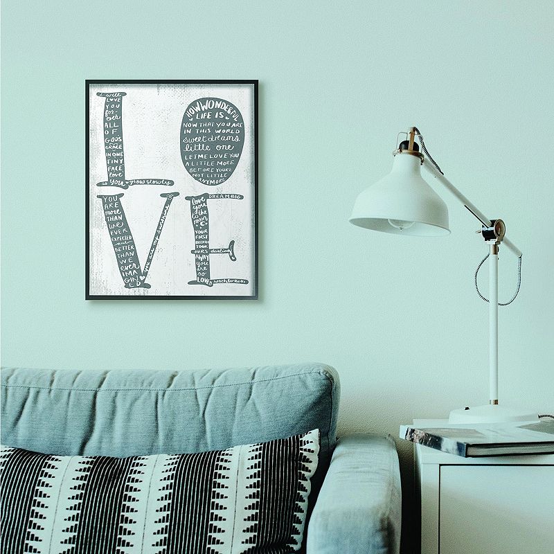 Stupell Home Decor Love Kids Framed Wall Art