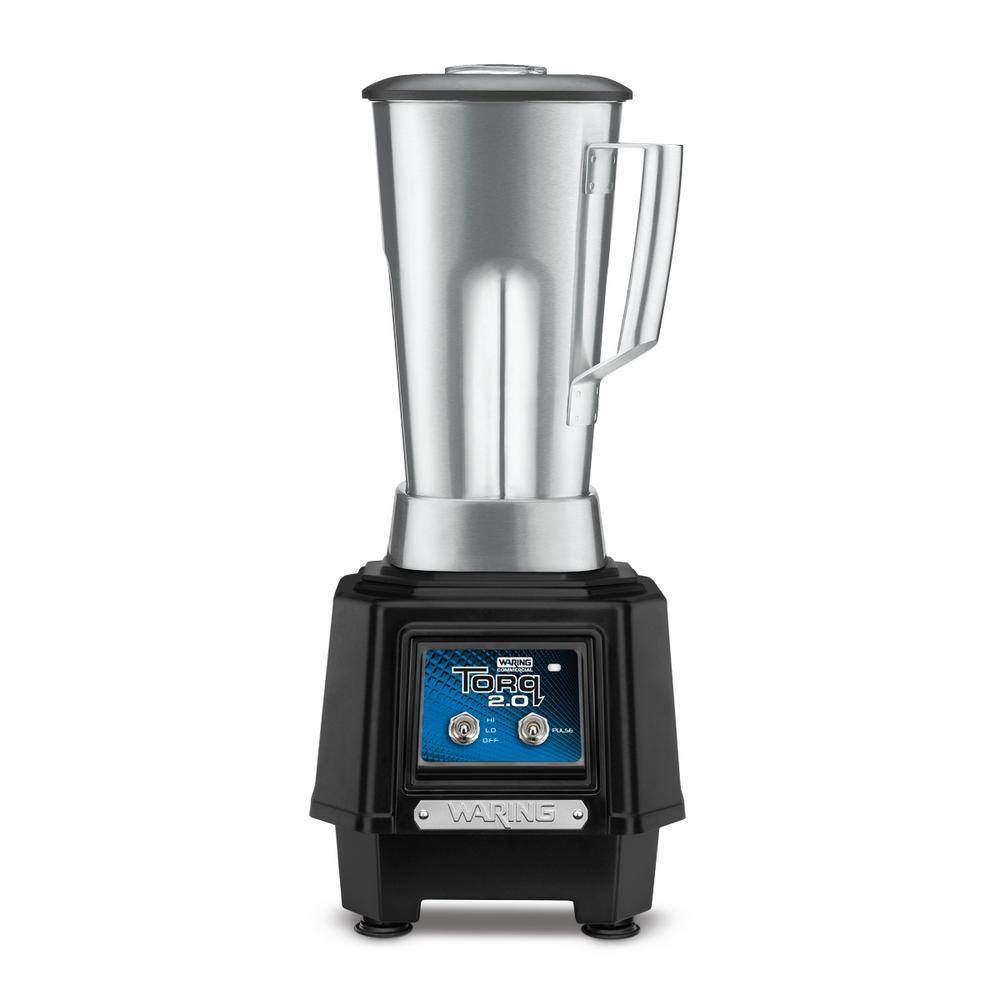 Waring Commercial TORQ 2.064 oz. . . . 2 Speed Black Blender wToggle Switch and Stainless Steel Container TBB145S6