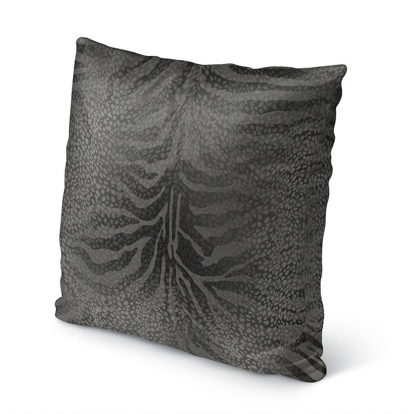 ZEBRA SPOTS CHARCOAL Indoor|Outdoor Pillow By Kavka Designs