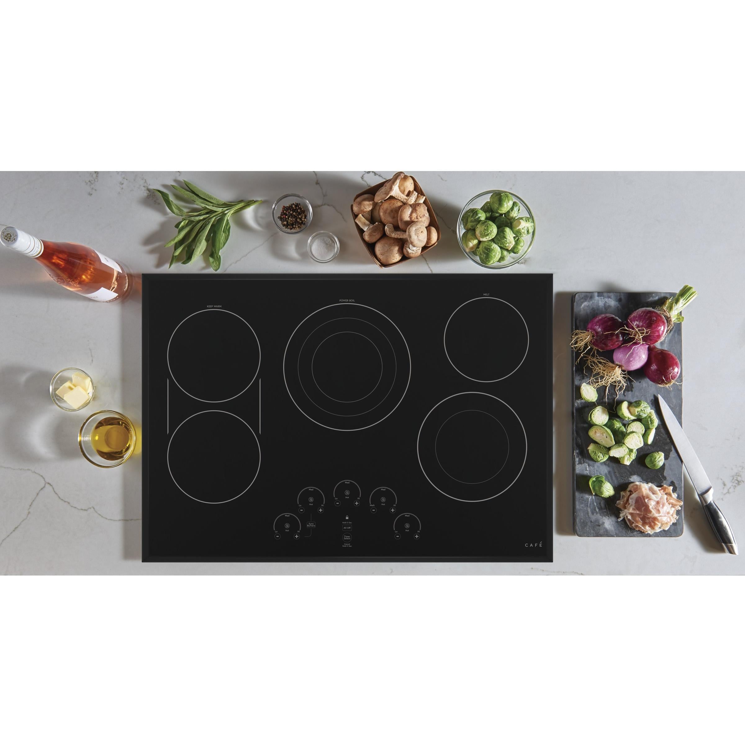 Café 30-inch Built-in Electric Cooktop CEP90301NBB