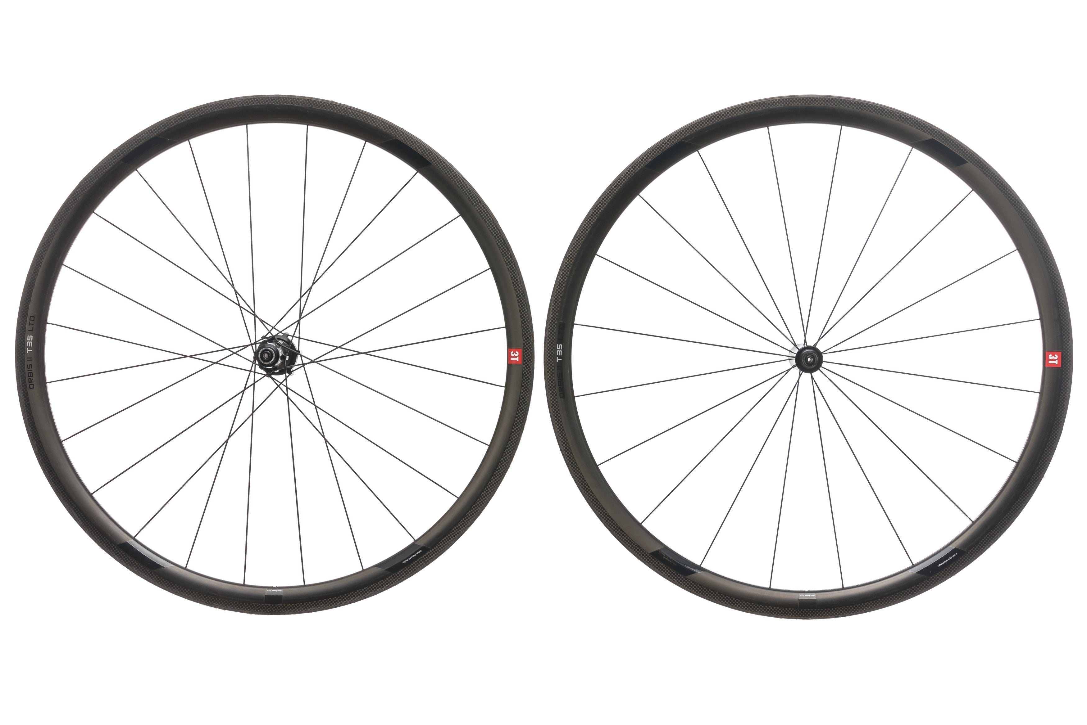 3T Orbis II T35 LTD Carbon Tubular 700c Wheelset