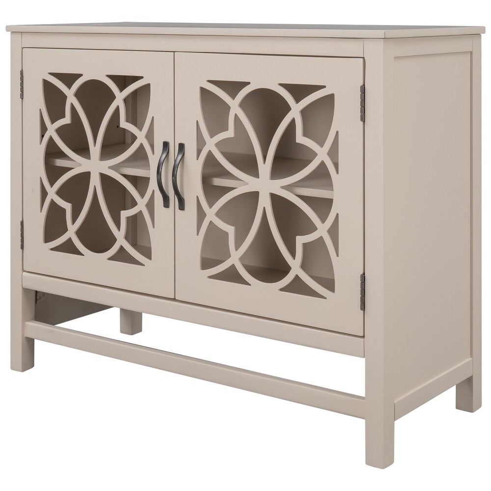 Decorative Wood Accent Storage Cabinet