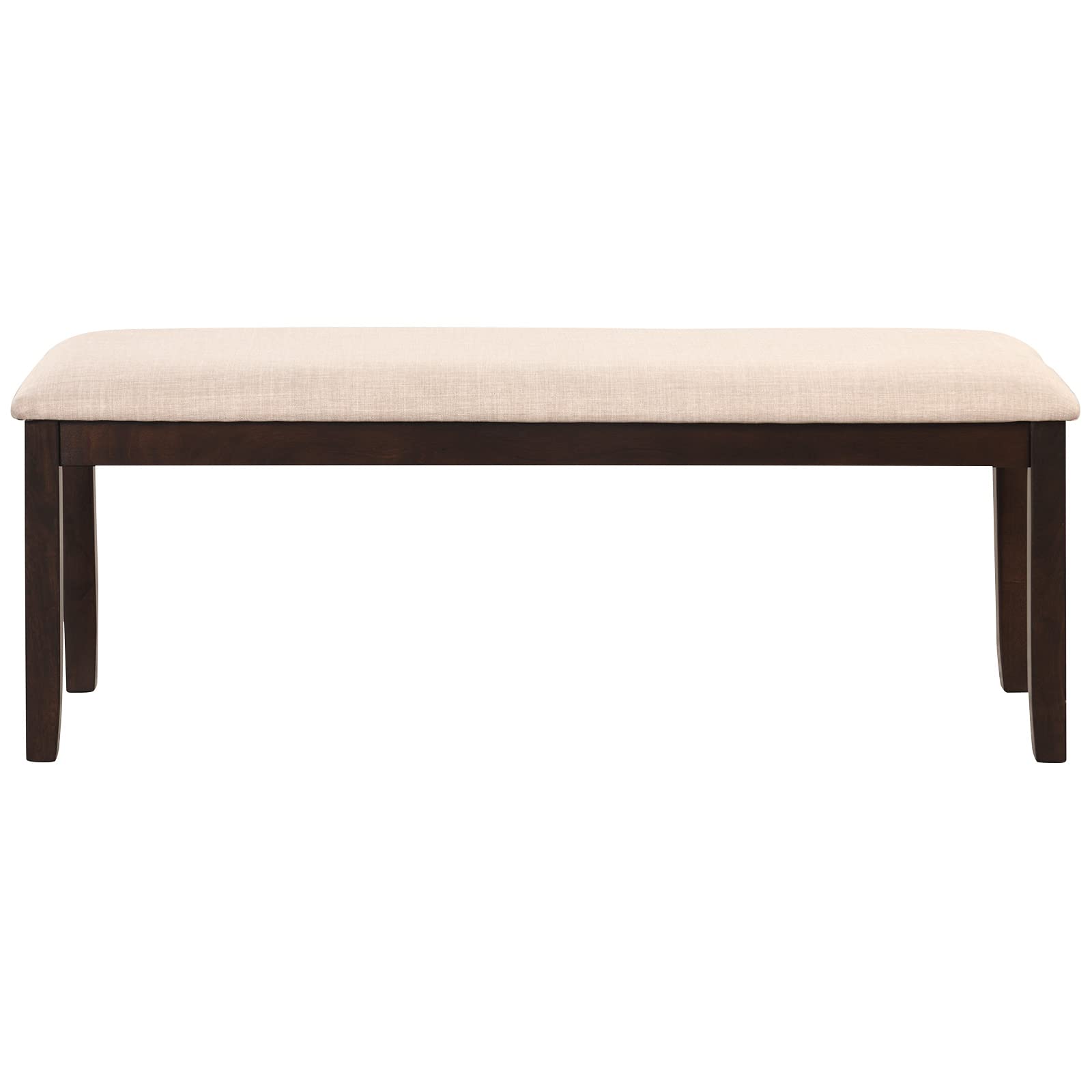 Giantex Upholstered Bench, Ottoman Bench with Padded Cushion