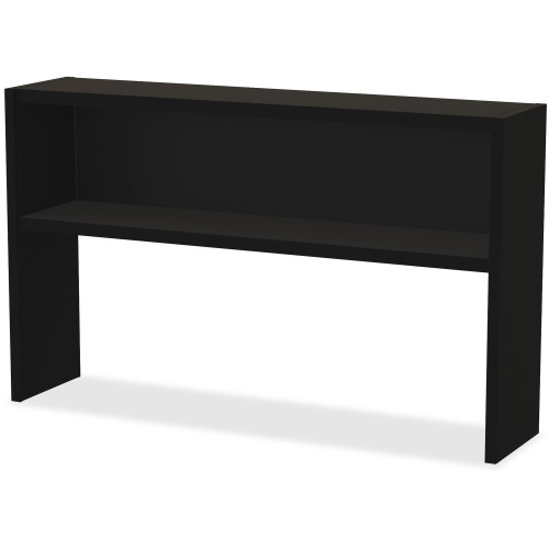 Lorell Modular Desk Series Black Stack-on Hutch (79169)