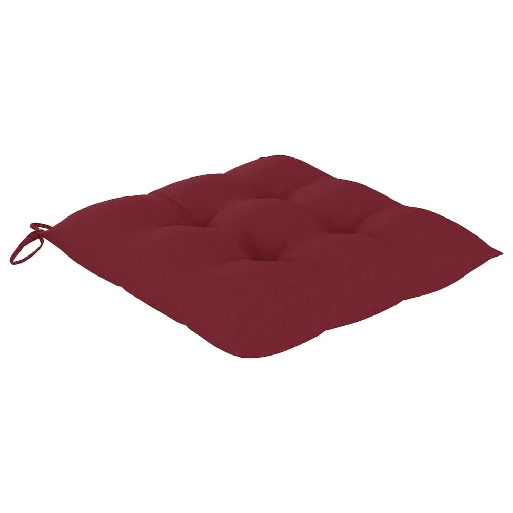 vidaXL Chair Cushions 6 pcs Wine Red 15.7\