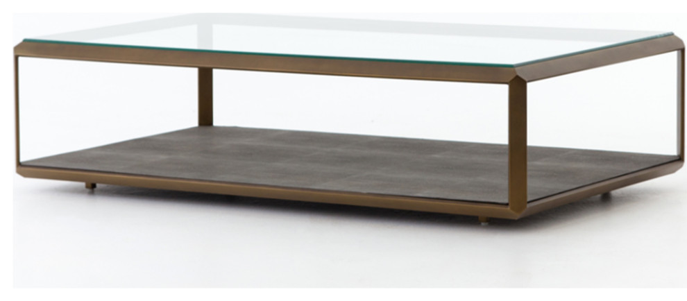 Sasha Shadow Box Coffee Table   Transitional   Coffee Tables   by Marco Polo Imports  Houzz