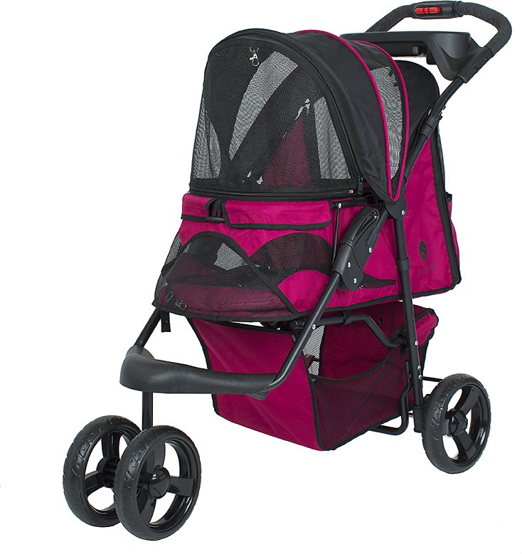 PETIQUE Razzberry Pet Stroller， Razzberry， One Size