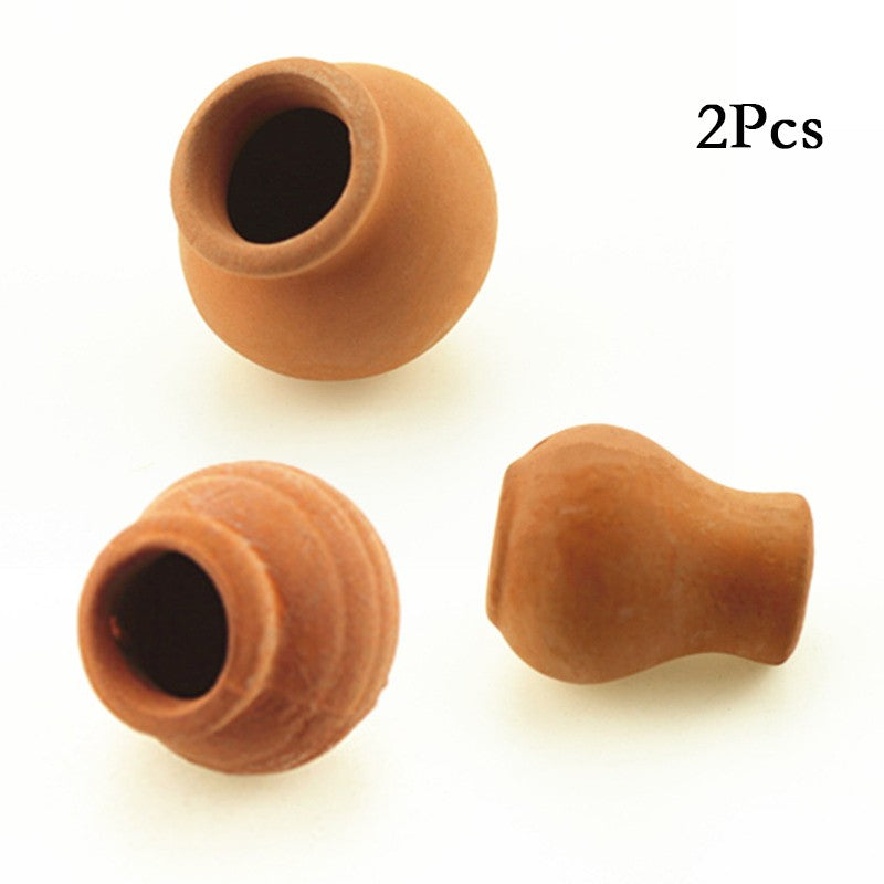 Ruibeauty 4Pcs Clay Pots - 1.28" Terracotta Pot Ceramic Pottery Planter Terra Cotta Flower Pot Succulent Nursery Pots Great for Windowsill, Cactus Plant, Crafts, Wedding Favors