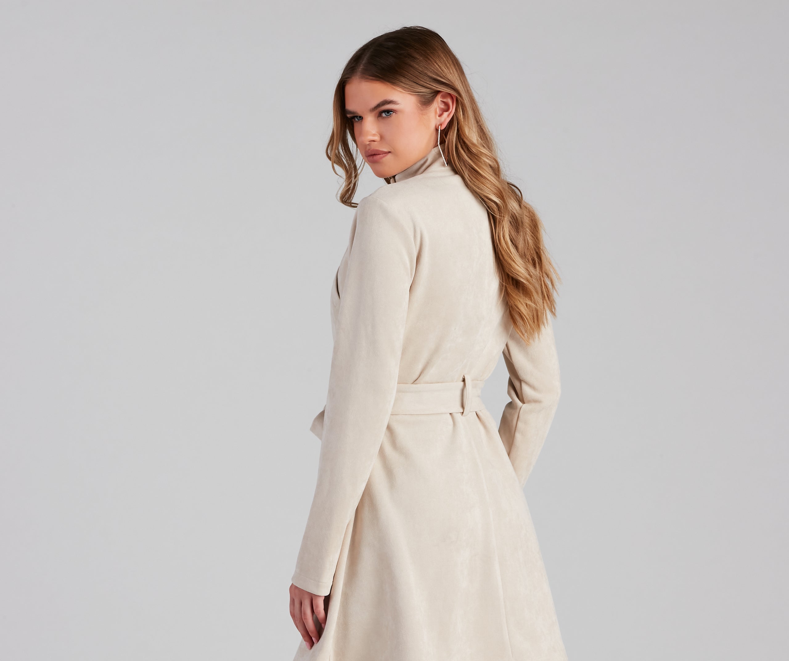 City Chic Babe Trench Dress