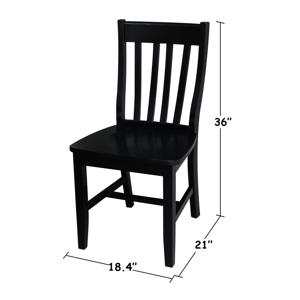 Copper Grove Quince Black Schoolhouse Chairs (Set of 2)