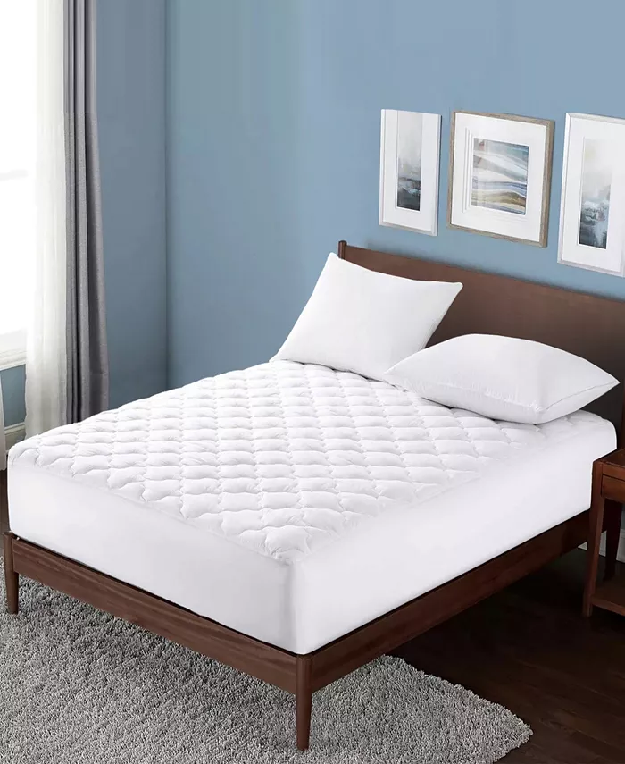 UNIKOME Comfort 100% Breathable Cotton Quilted Mattress Pad， Twin