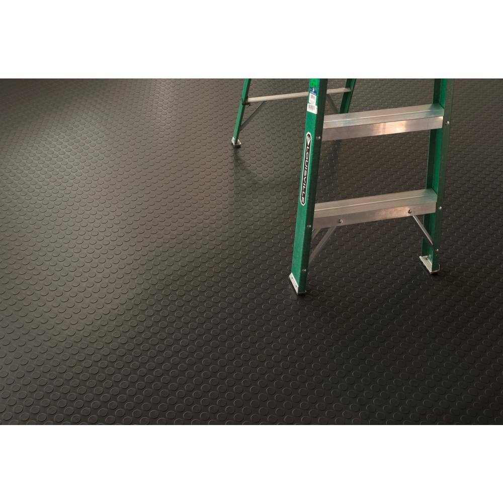 G-Floor Coin 5 ft. x 10 ft. Slate Grey Commercial Grade Vinyl Garage Flooring Cover and Protector GF75CN510SG