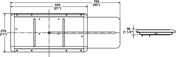 Hafele 639.96.397 Keyboard Tray  Economy