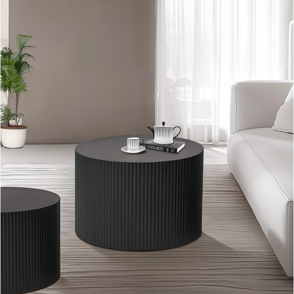 Wave Stripe Nesting Coffee Table Set for Living Room