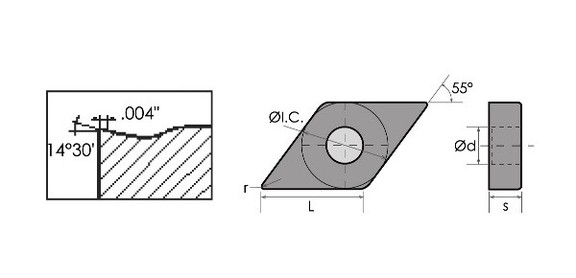 ABS Import Tools DNMG 431 DM CERMET INSERT (6001 1...