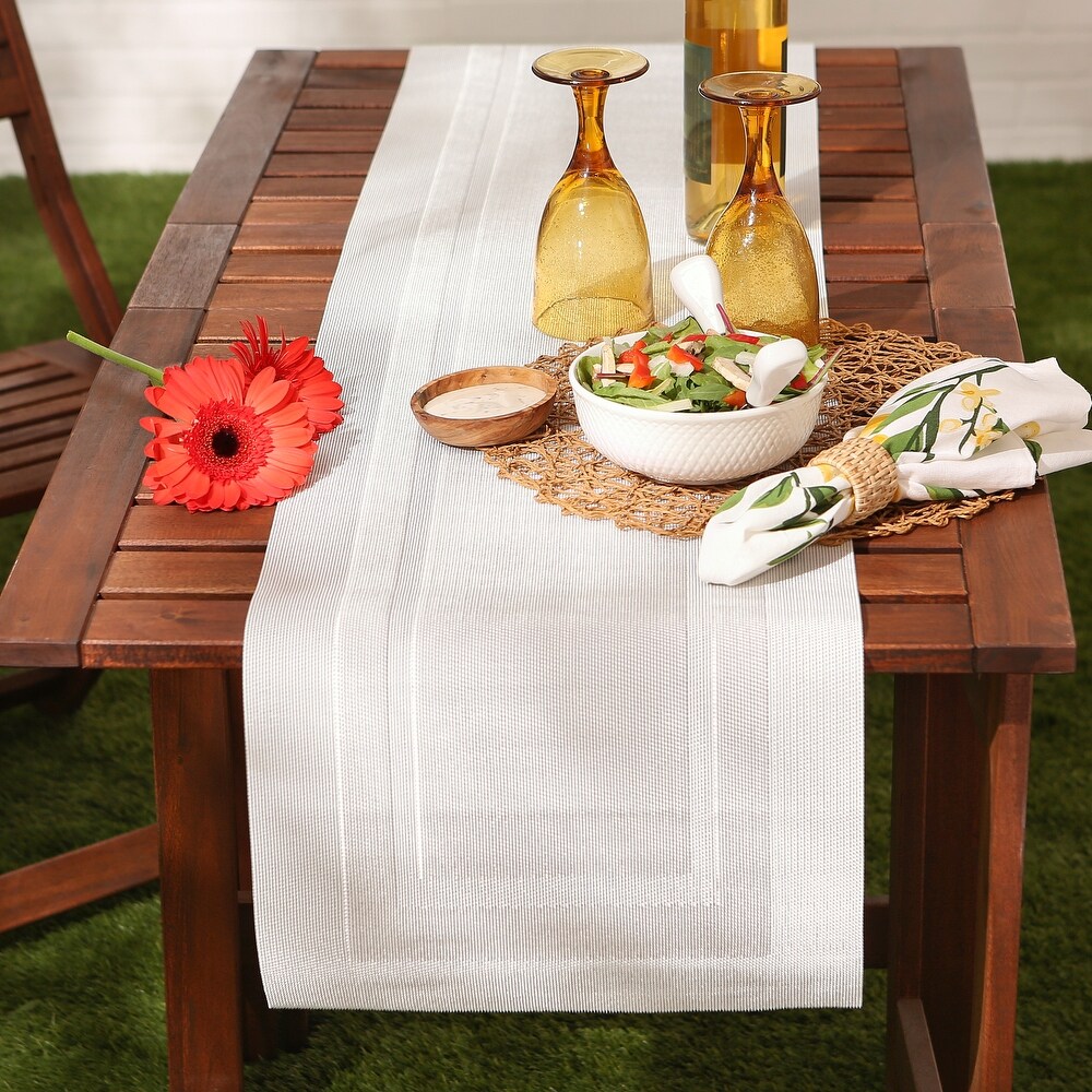 Design Imports PVC Doubleframe Table Runner (0.25 inches high x 14 inches wide x 72 inches deep)   72\