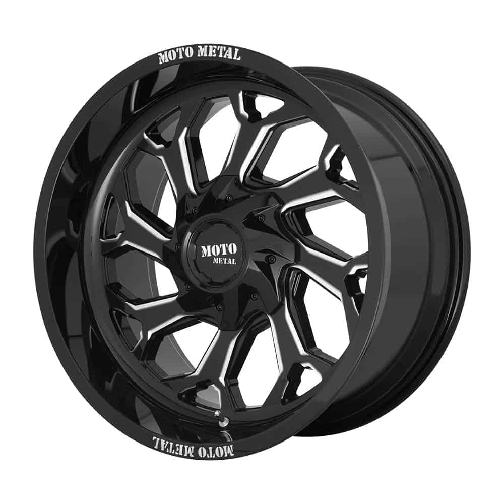 Moto Metal MO999 MO999 20X10 6X135/5.5 G-BLK MILL -18MM