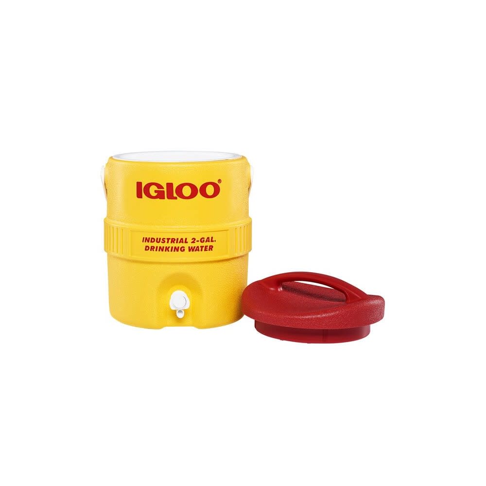 Igloo 400 Series Industrial Water Cooler Yellow/Red 2 Gallon ;