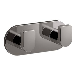 KOHLER Composed Double Robe Hook in Vibrant Titanium K-73146-TT