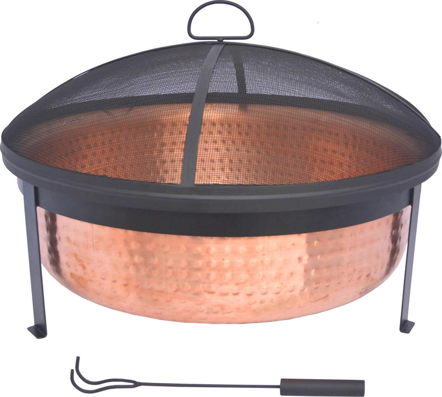 Better Homes and Gardens Wood Burning Copper Fire Pit 30inch diameter and 22inch Height  Crowdfused