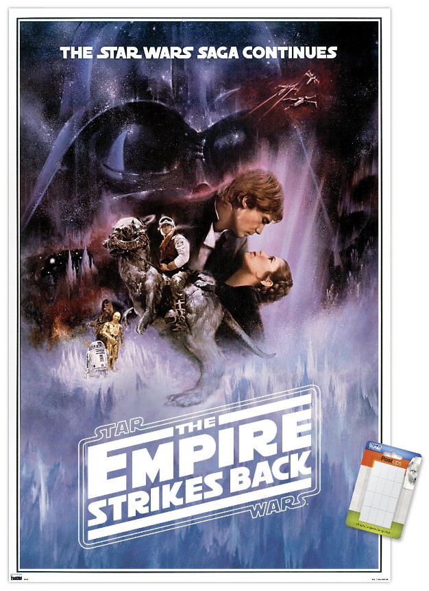 Trends International Star Wars The Empire Strikes Back One Sheet no Billing Block Unframed Wall Poster Prints