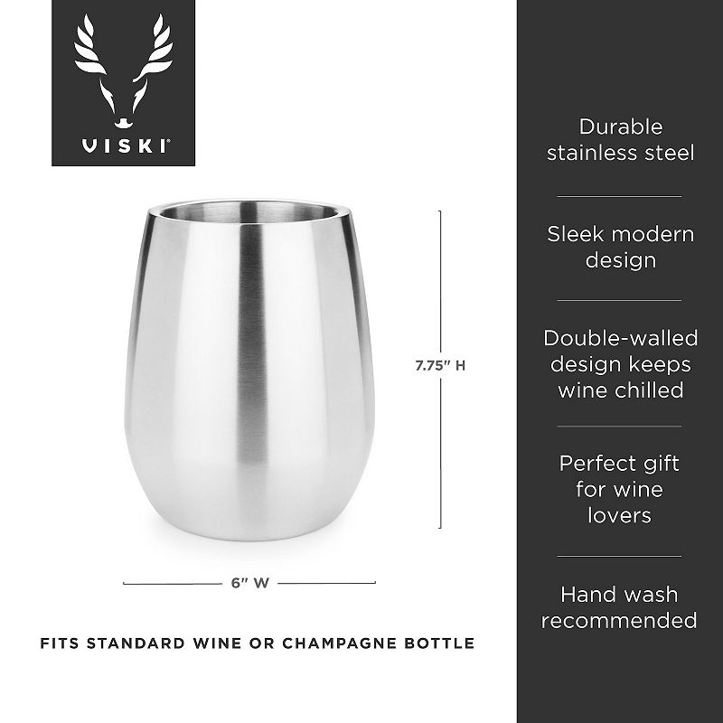 Stainless Steel Bottle Chiller by Viski