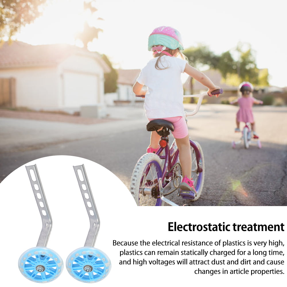 Willstar Universal Training Wheels 1 Pair Bicycle Stabilisers Training Wheels Adjustable Wheel Stabilisers Stabilisers Childs Bike for 12-20 Inch-Pink