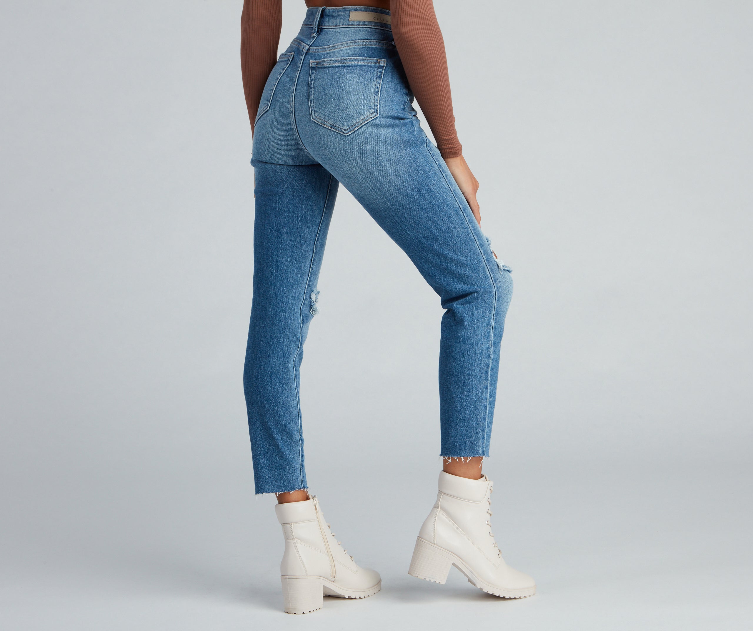 Trendy Everyday High-Rise Skinny Jeans