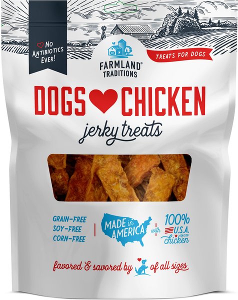 Farmland Traditions Dogs Love Chicken Grain-Free Jerky Dog Treats