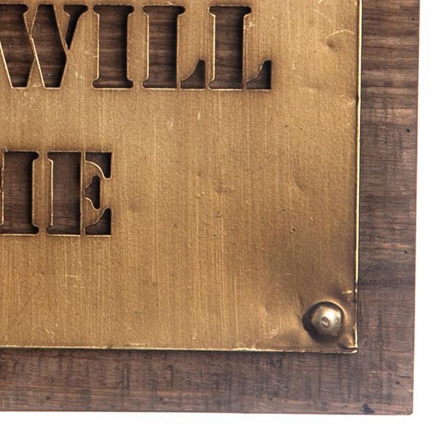 If You Pour It They Will Come 12 X 12 Inch Wood And Copper Metal Wall Sign Foreside Home amp Garden