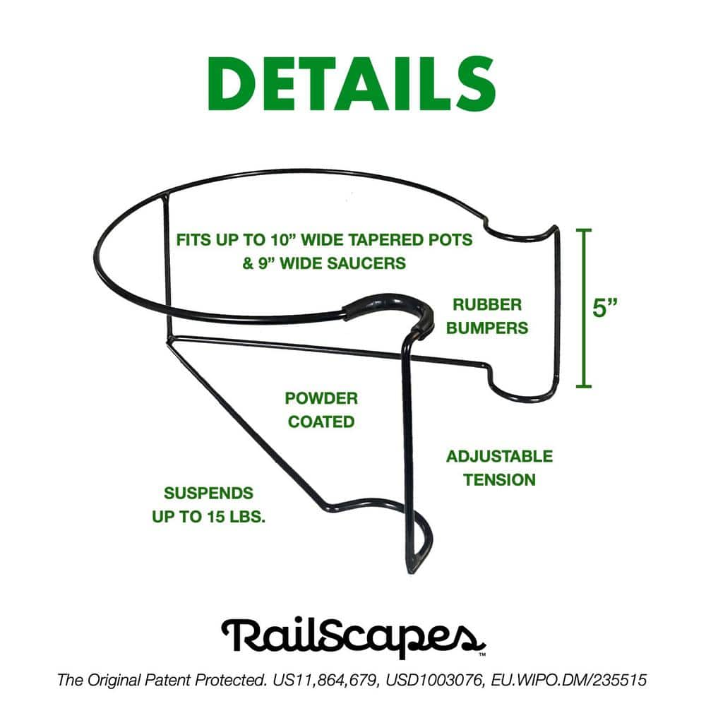 Bloem RailScapes Vertical Gardening Plant Clip for Narrow Spindles RSN1-12