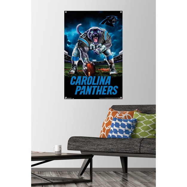 Trends International Nfl Carolina Panthers 3 Point Stance 19 Unframed Wall Poster Prints