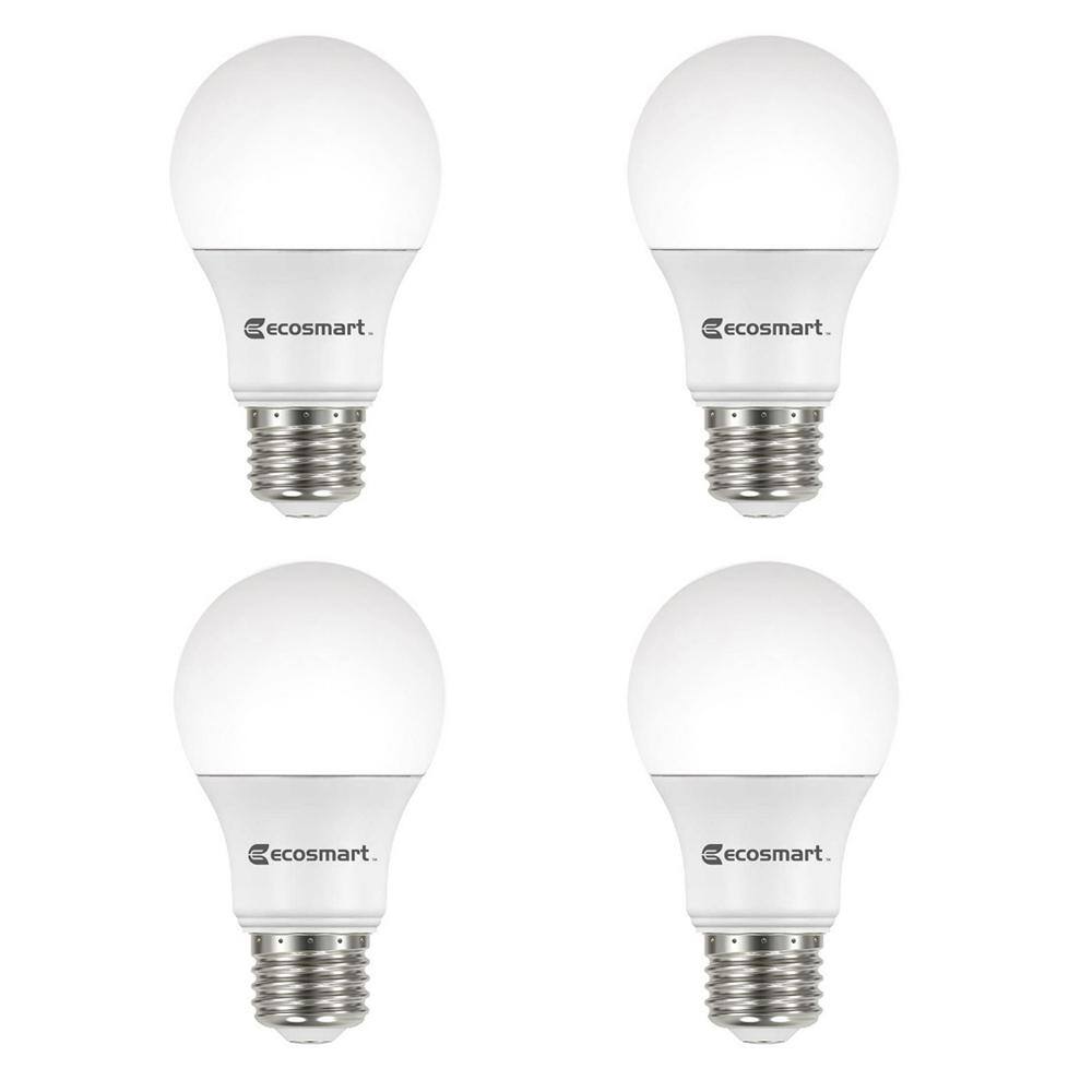 100-Watt Equivalent A19 Non-Dimmable LED Light Bulb Soft White 2700K (4-Pack) A7A19A100WUL01