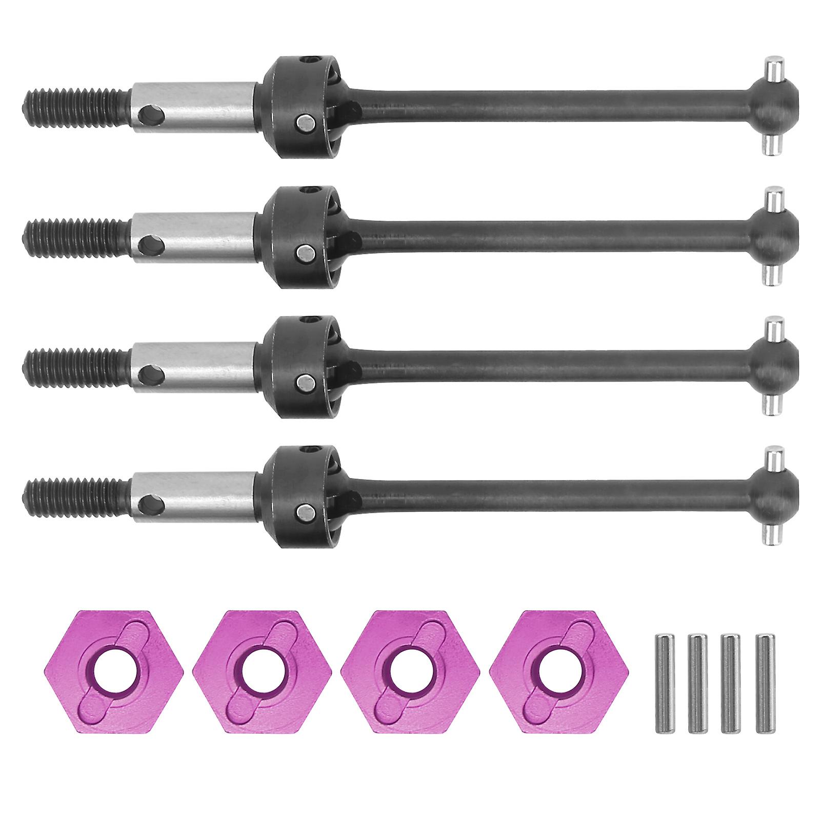 Cvd Metal Drive Shaft Transmission Axle With Adapter For Sakura D3/xis S/tb03/tb03d/tb03rpurple