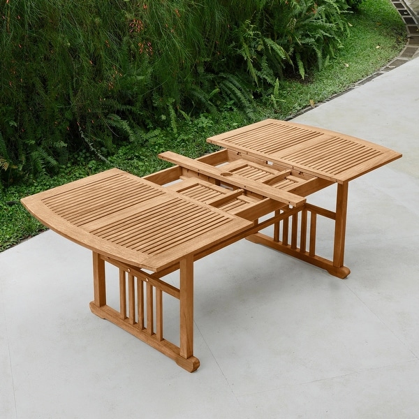 Cambridge Casual Leon 6Piece Teak Patio Extendable Dining Set