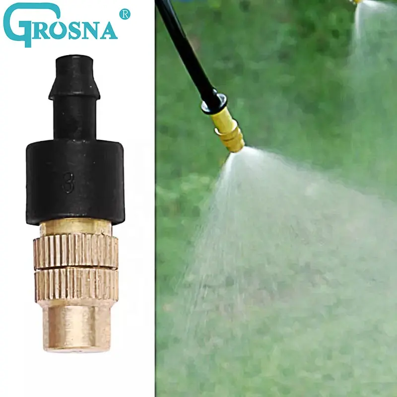 Adjustable Brass Spray Atomizing Nozzle Water Sprinkler Irrigation System Gardening Irrigation Accessories Watering Supplies