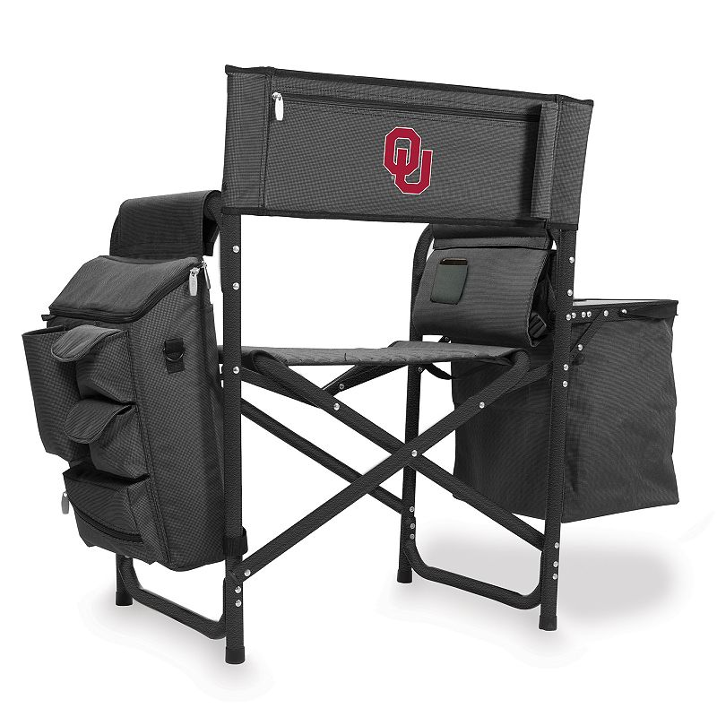 Picnic Time Oklahoma Sooners Fusion Backpack Chair with Cooler