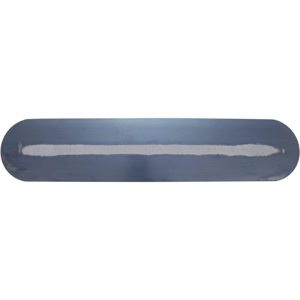 MARSHALLTOWN 24 in. x 5 in. Blue Steel Finishing Trl-Fully Rounded Curved Durasoft Handle Trowel MS245BRD