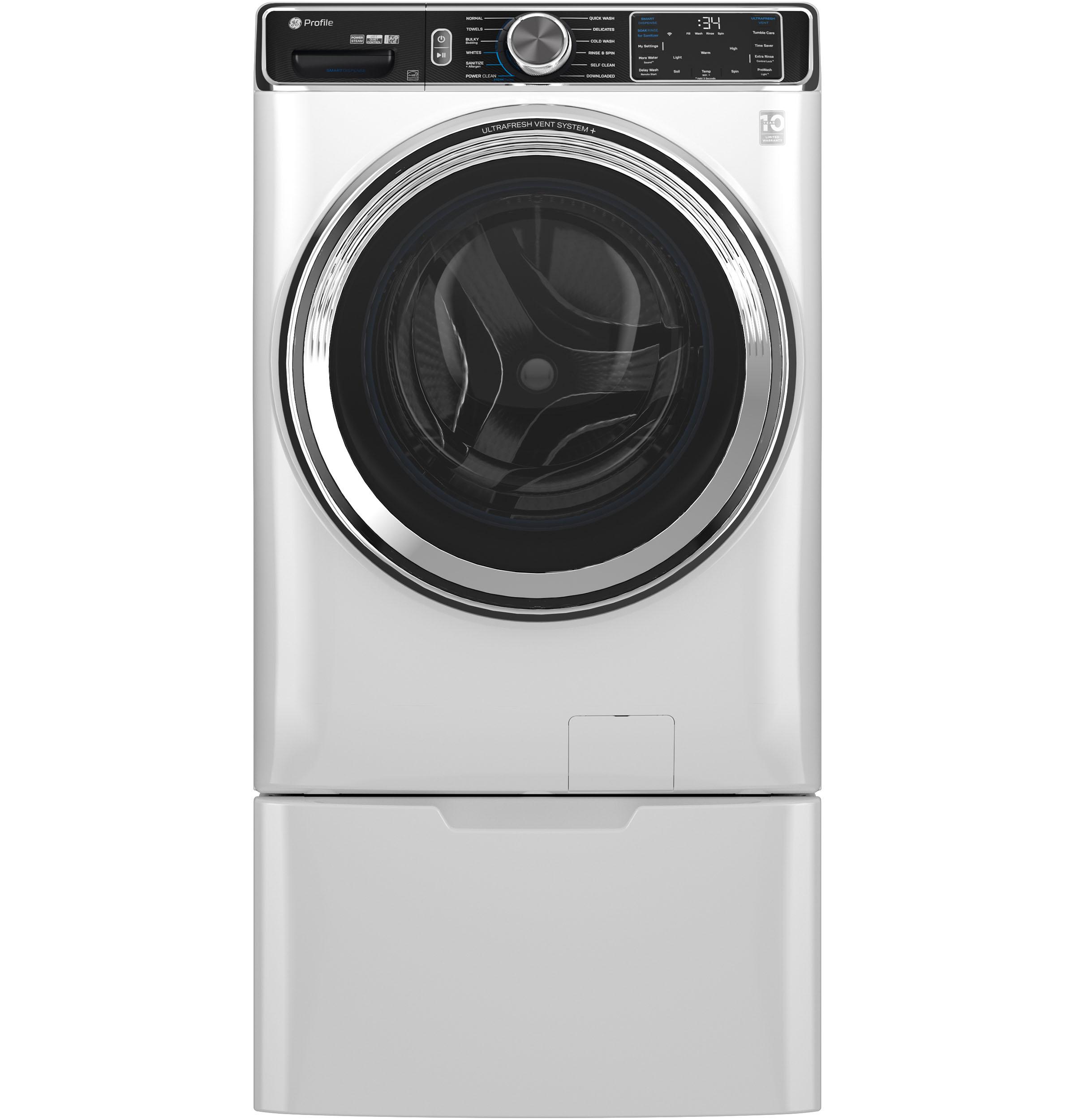 Ge Appliances PFW870SSVWW Ge Profile™ 5.3 Cu. Ft. Capacity Smart Front Load Energy Star® Washer With Ultrafresh™ Vent System+ With Odorblock™