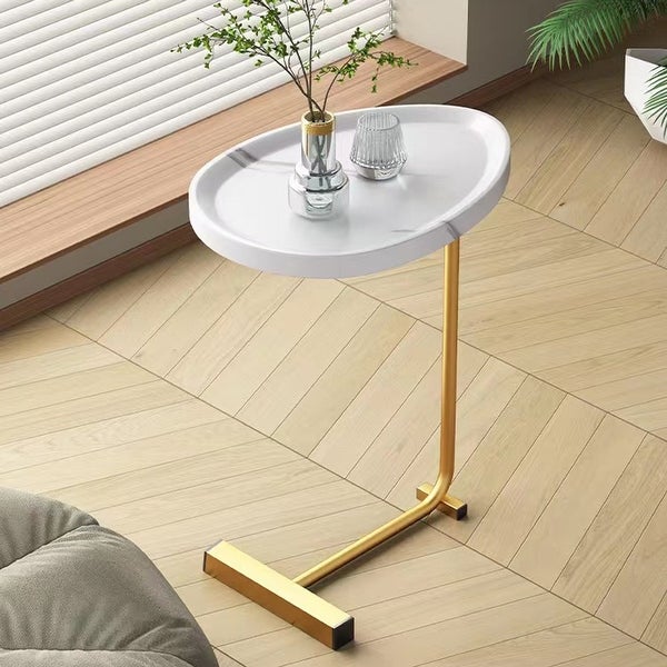 C-shaped Side Table， Living room Small Sofa Table