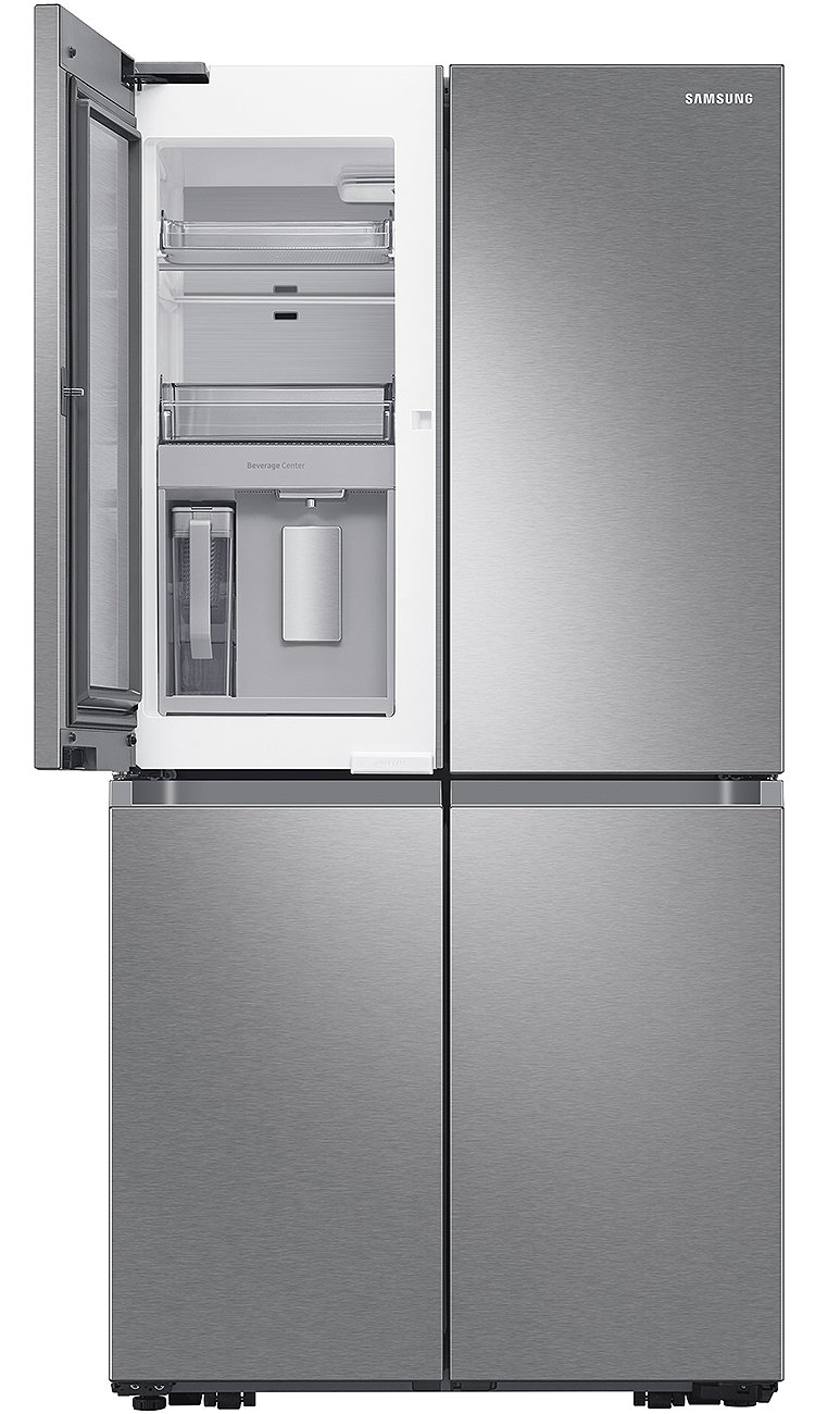  ADA 29 Cu. Ft. Fingerprint Resistant Stainless Steel Smart 4-Door Flex Refrigerator With Beverage Center And Dual Ice Maker