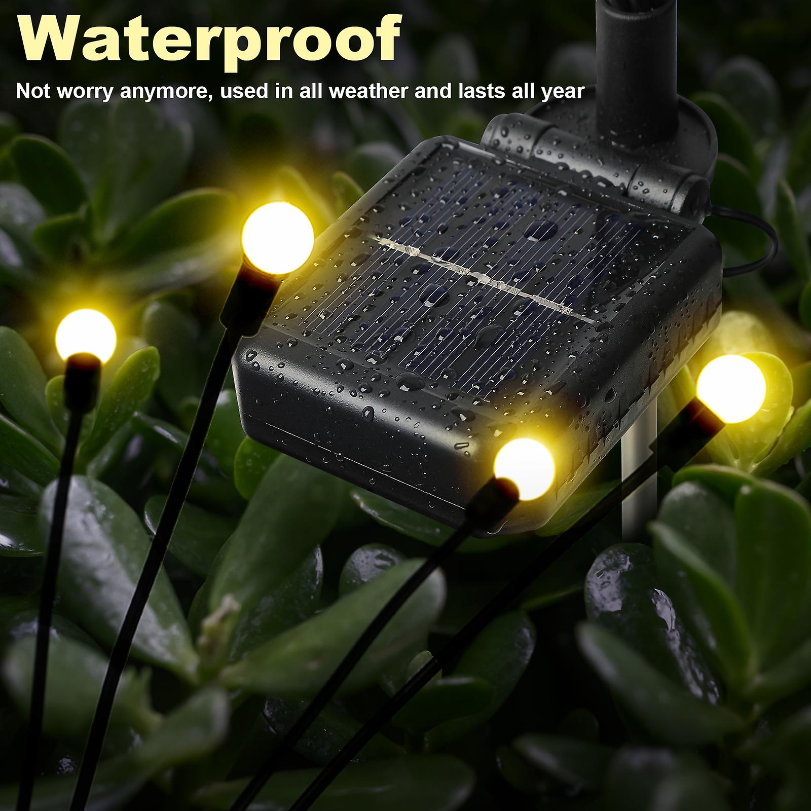 Solar Garden Lights， New Upgraded Solar Swaying Lights， Swaying With The Wind