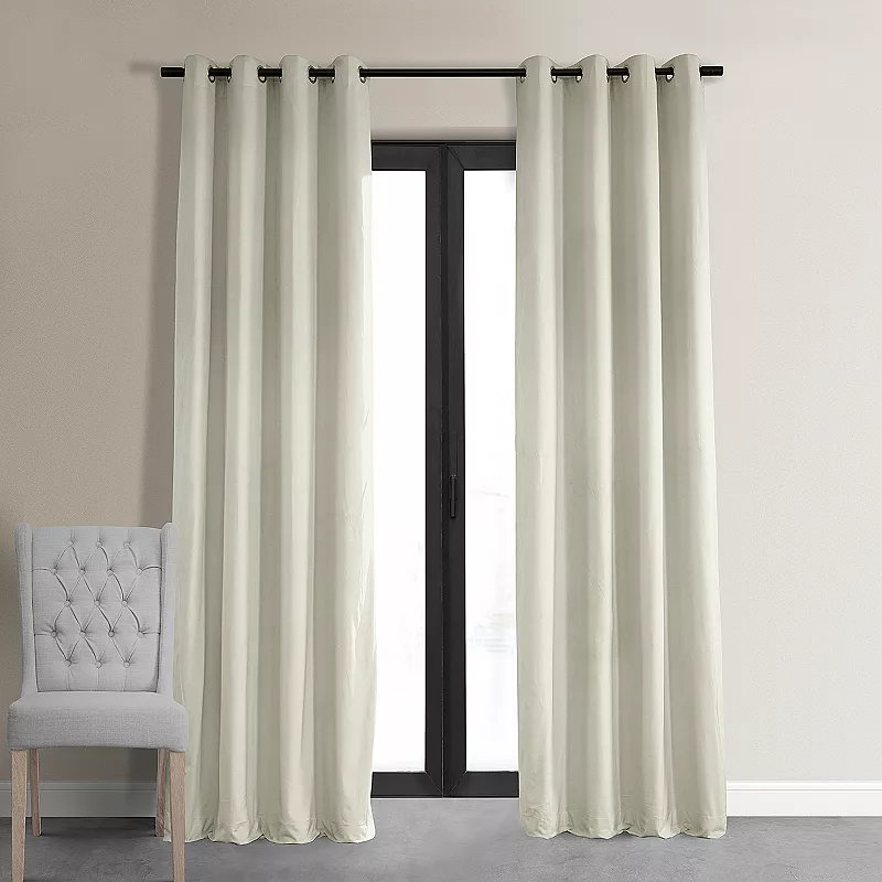 EFF Blackout 1-Panel Signature Velvet Window Curtain