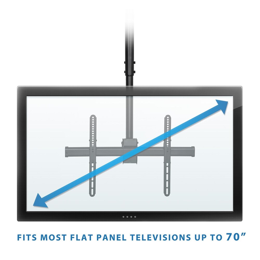 Mount It! Full Motion Ceiling TV Mount  Fits 40 75 Inch TVs