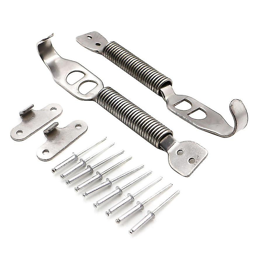 Aluminum Alloy Car Racing Mount Bonnet Hook Pin Lock Kit Latch Spring Fastener