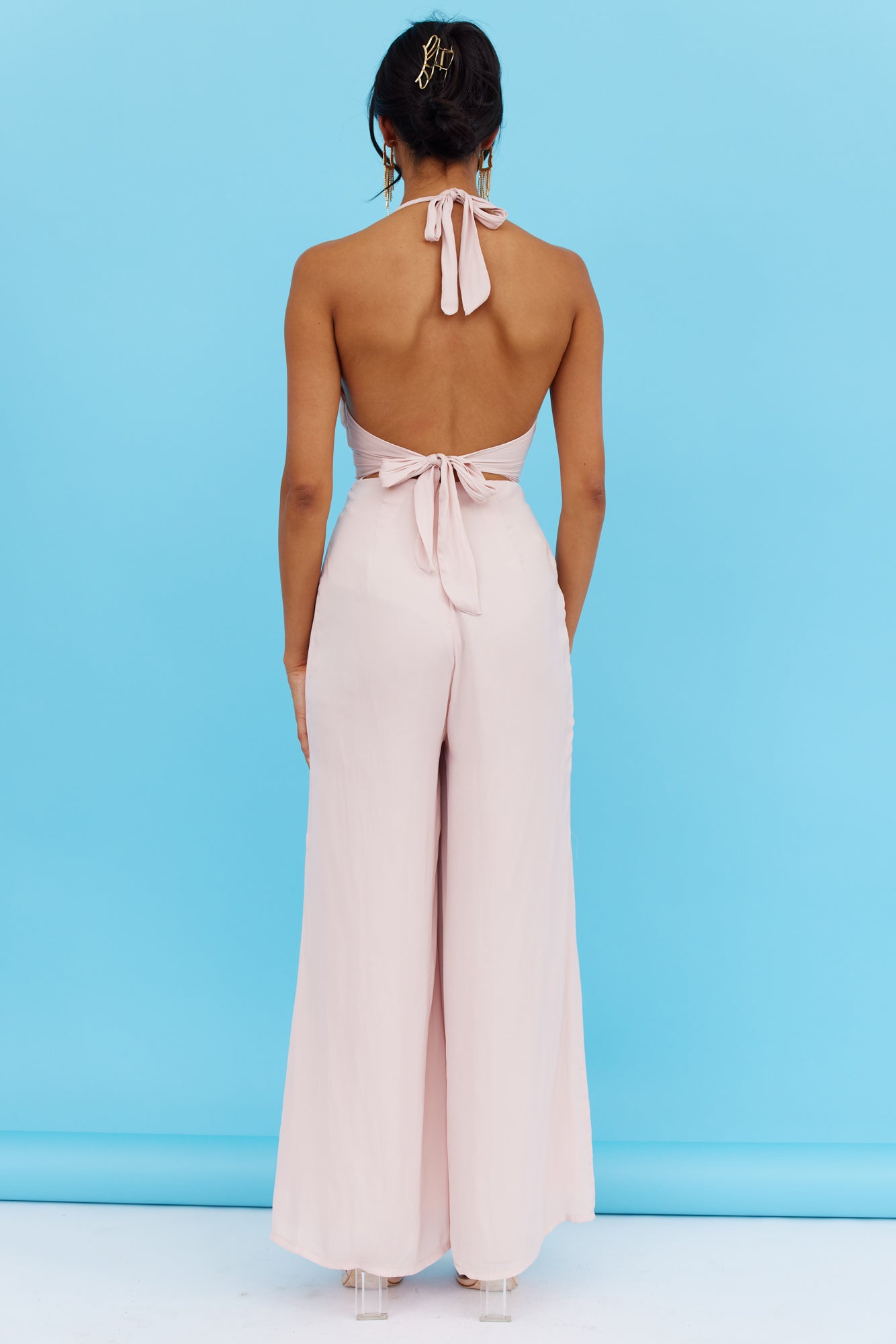 Sunset Glow Jumpsuit Blush