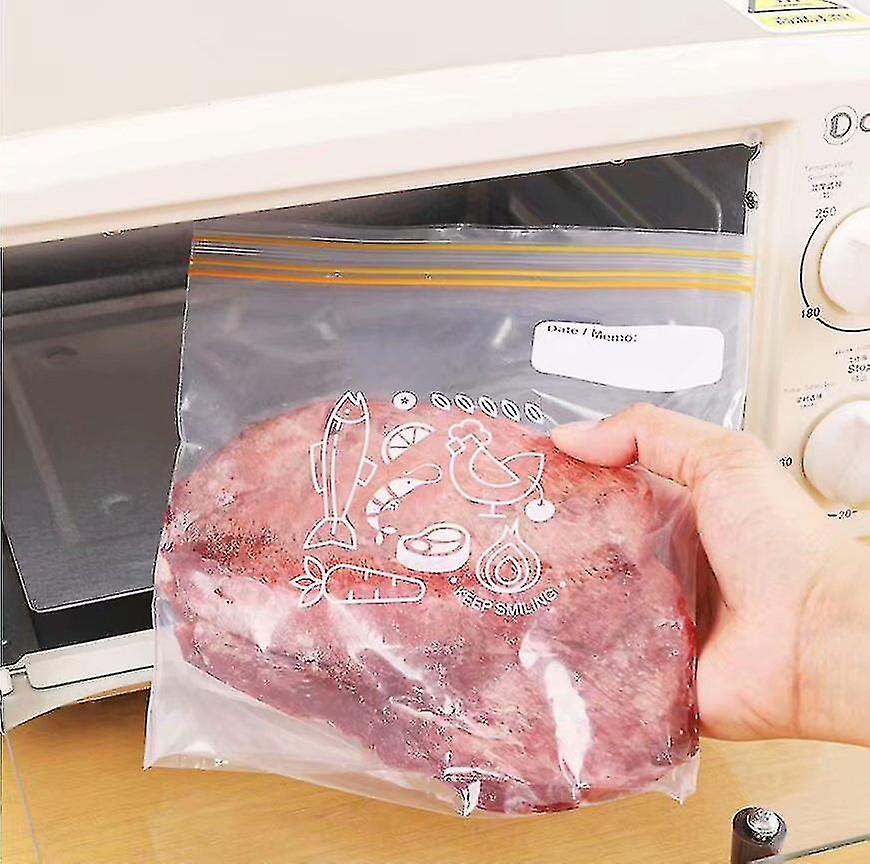 Standing Freezer Bag， 30 Freezer Bags With New Sealed Technology， Airtight， Ultra-zip Closure， Reusable， Bpa Free， For Fruits， Vegetables， Juice， Meat