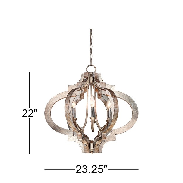 Wide Industrial 6 light Fixture For Dining Room Foyer Kitchen Island Entryway