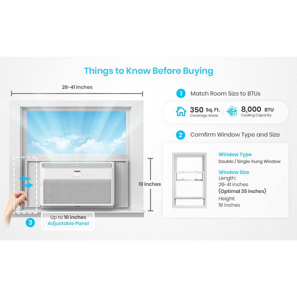 Tosot Tranquility 8000 BTU Window Air Conditioner