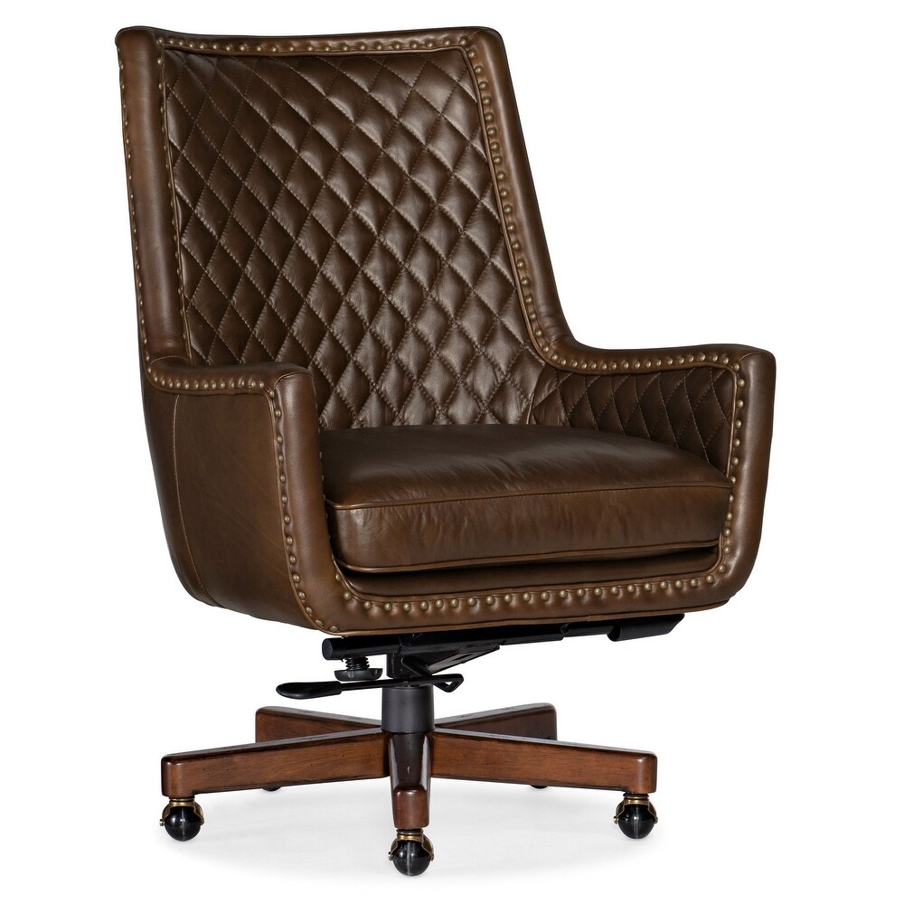 Kannto Leather Office Chair  Brown